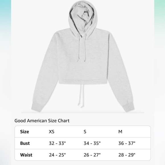 Good American Brushed Cropped Fleece Hoodie - Picture 6 of 6